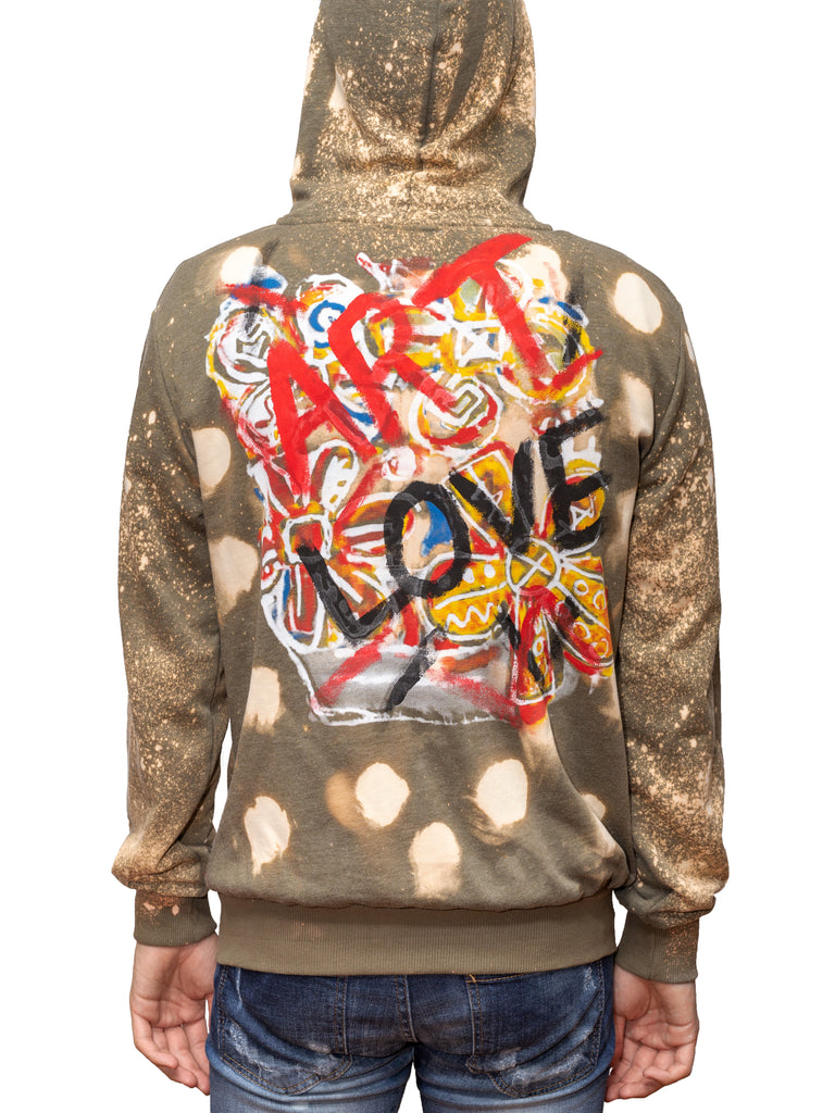 トップス Ludas Half Zip Art Sweatshirt / M size トップス Half Zip