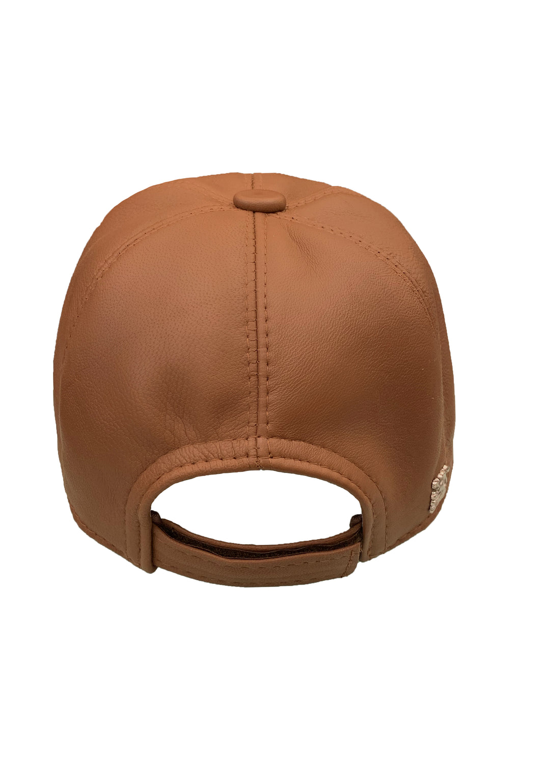 Leather Baseball Cap - Cognac – The Lud display picture 2