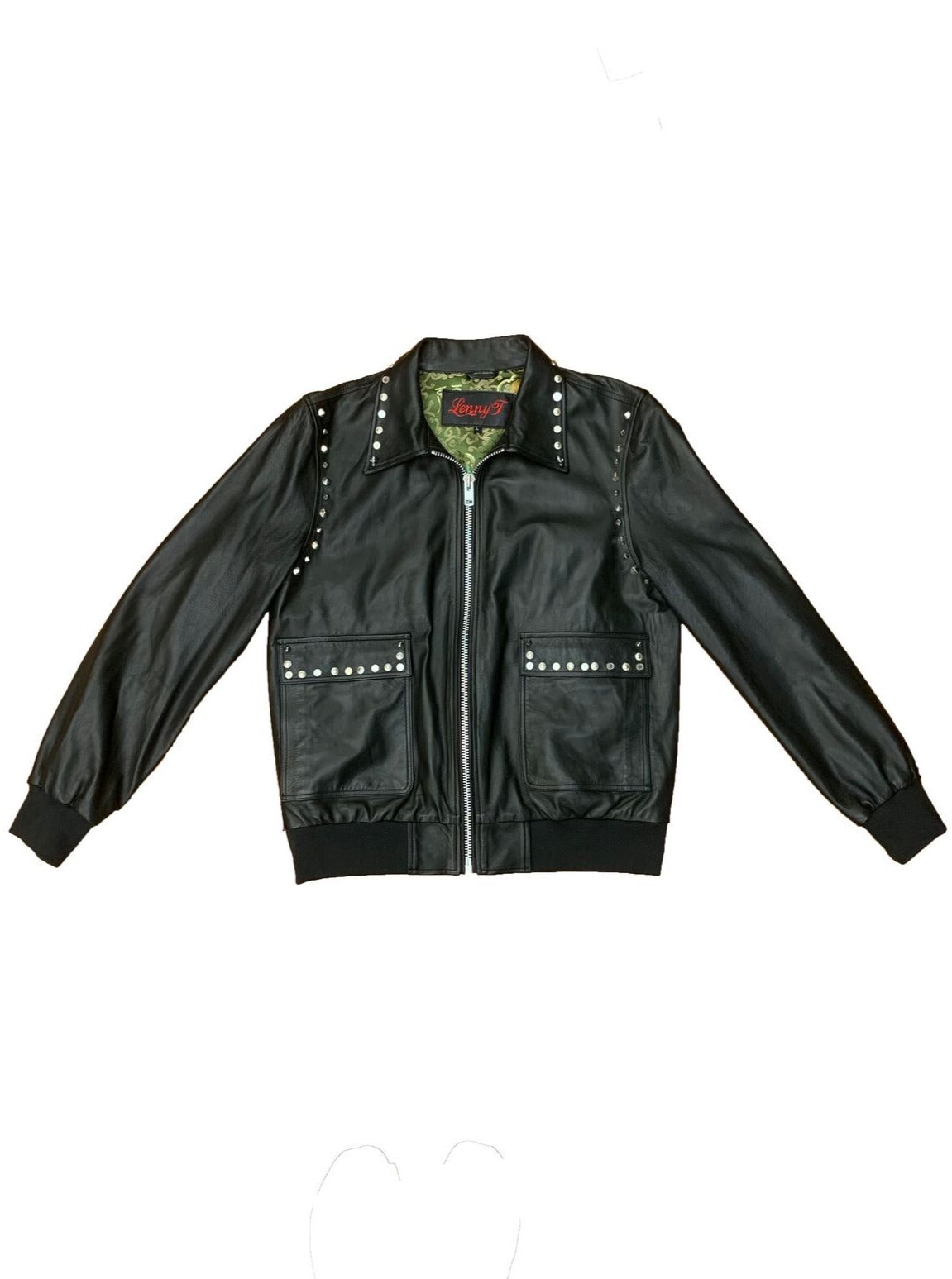 Lenny T A1 Studded Leather Jacket